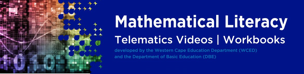 Revision DVDs (Telematics) - Mathematical Literacy Grade12