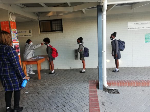 Learners receive warm welcome back to school2