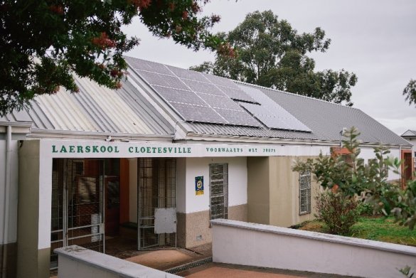Stellenbosch Green School is now even greener thanks to a new solar panel system