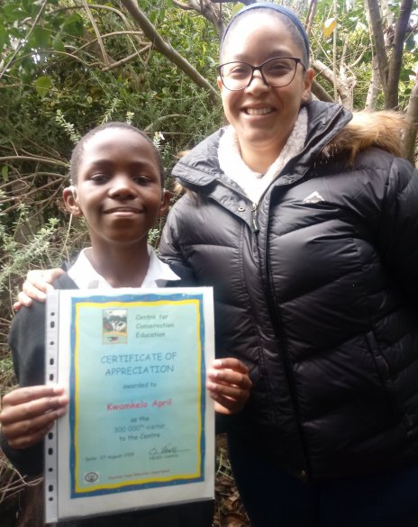 300 000th learner at the Centre for Conservation Education