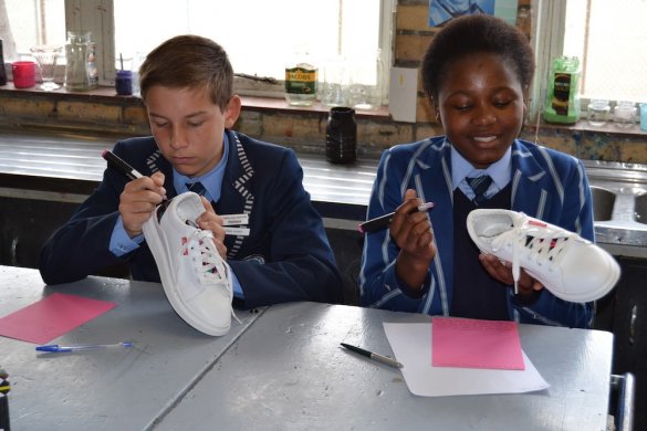 How Worcester PS learners created the shoes Ndlovu Youth Choir wore on America’s Got Talent!2