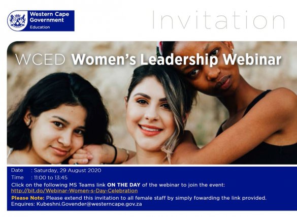Save the date: Women’s Leadership Webinar