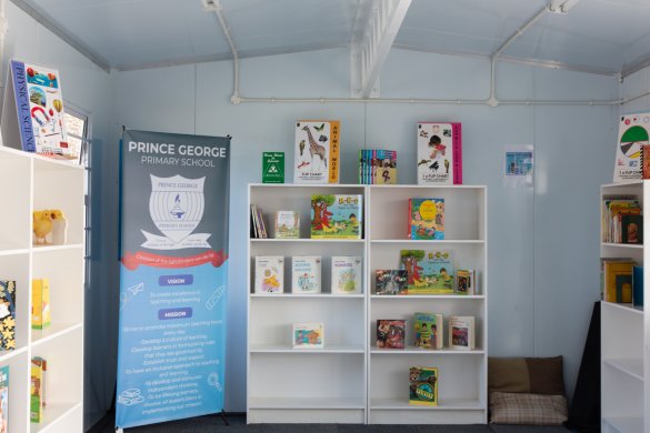 Prince George Primary marks World Book Day with new library2