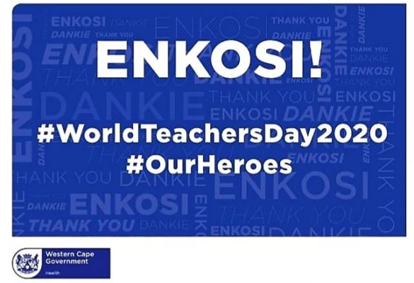 Tribute to Western Cape teachers on World Teachers’ Day