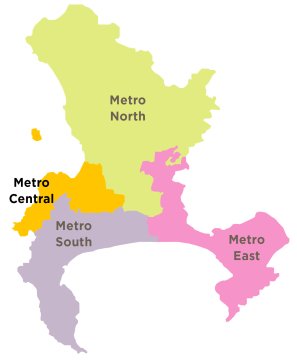 Metro-Central Map